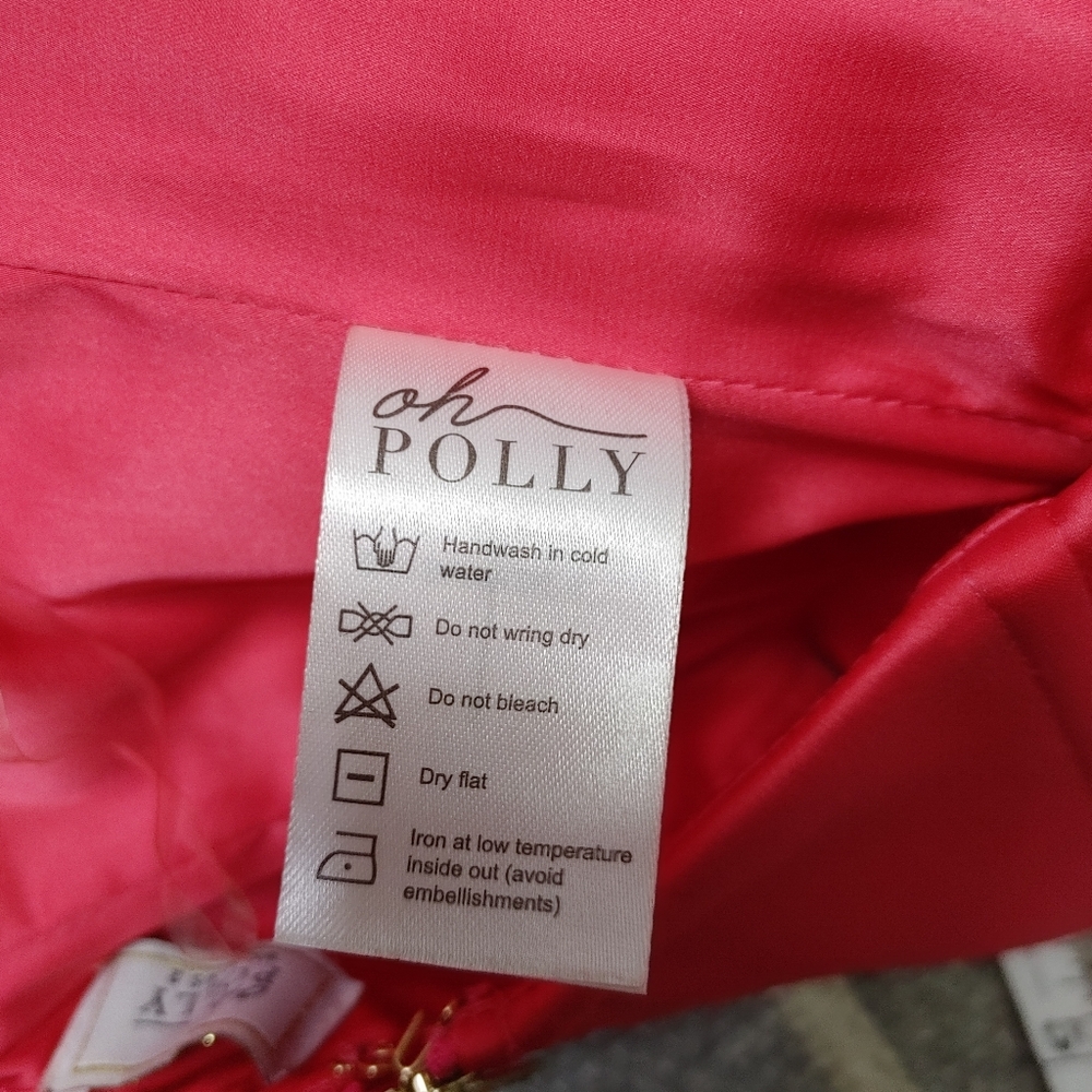 Oh Polly True Love Satin Corset Crop Top Size 2 - Picture 10 of 11